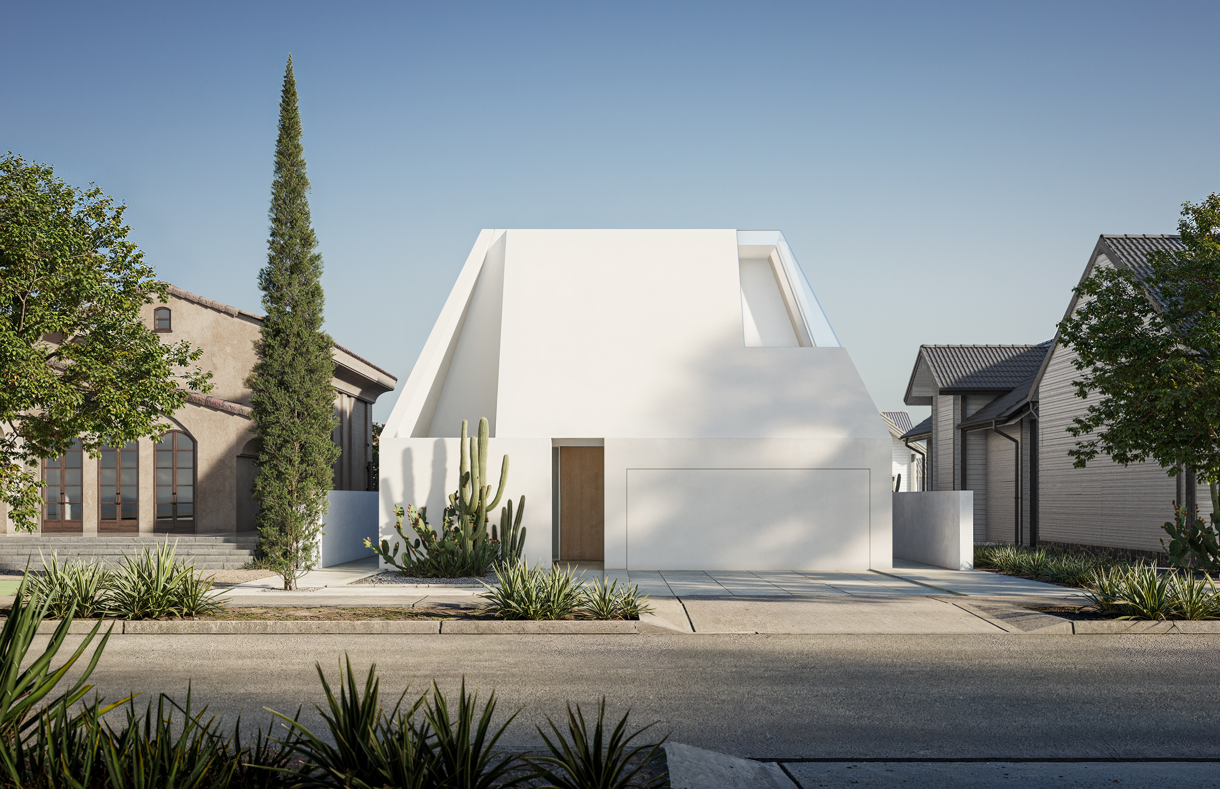 EAA – EMRE AROLAT ARCHITECTURE | A HOUSE WITH THREE COURTYARDS